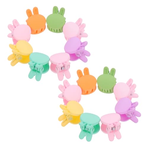 LRXIYODE 20 Stück Teiliges Kleine Haarclips für Mädchen Niedliche Mini Hasen Haarklammern in Candy Farben Rutschfest für Junge Mädchen und Einfache Handhabung Süße Haarspangen für Alltag von LRXIYODE