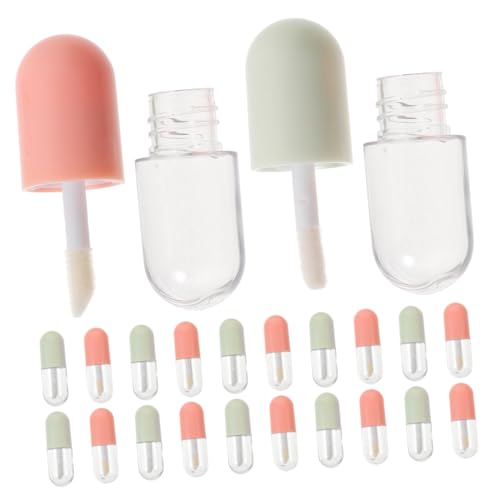 LRXIYODE 20 Stück Teiliges Nachfüllbare Lippenbalsam Behälter Lippenpflege Döschen Leere Lipgloss Tubes Zum DIY Lipgloss Lippenöl Aufbewahrung Tragbar Für Mädchen von LRXIYODE