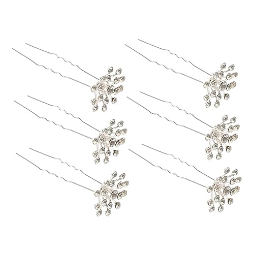 LRXIYODE 20 Stück Teiliges U Förmiges Braut Haarnadeln Set mit Funkelnden Strasssteinen Leichte Hochzeit Haarschmuck für Damen für Partys Tanz und Besondere Anlässe von LRXIYODE