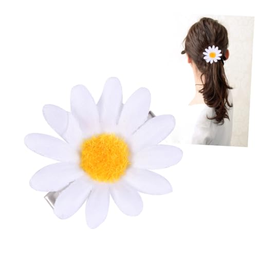 LRXIYODE 20 Stück Teiliges Weiße Daisy Haarspangen Realistische Blumen Haarklammern für Damen und Mädchen Modischer Haarschmuck für Alltag Party und Strandurlaub von LRXIYODE