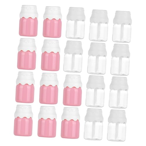 LRXIYODE 20 Stück Transparente Lippenpflegetuben mit Weißem Deckel Wiederbefüllbare DIY Lipgloss Behälter Leichte Portable Lip Balm Fläschchen für Lippenpflege und Kosmetikproben von LRXIYODE