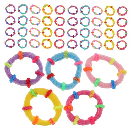 LRXIYODE 200 Stück Teiliges Haargummi für Mädchen Kleine Elastische Haargummis aus Weichem Polyester Nahtlos Bunte Farben Dehnbar und zu Dünnem und Dickem Haar für Pferdeschwanz und Dutt von LRXIYODE