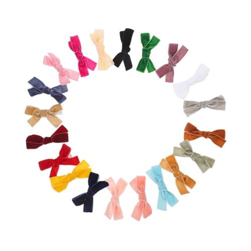 LRXIYODE 20stücke Haarspangen Mit Schleife Kleine Haarspangen Süße Haar-accessoires Für Kleinkinder Und Mädchen Leicht Anzuwendende Mit Schleife Für Täglichen Gebrauch Kopfschmuck von LRXIYODE