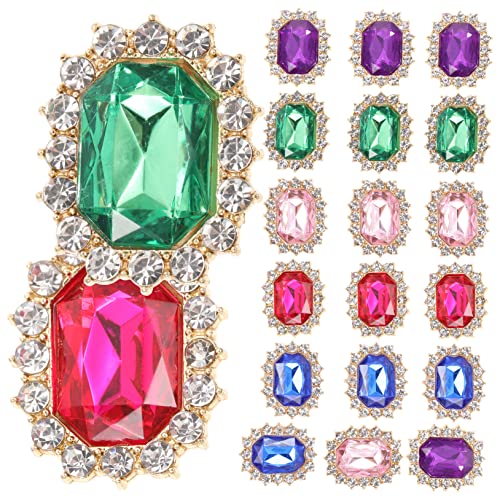 LRXIYODE 20stücke Schnürsenkel Charms Mit Strass Dekorative Clips Für Schuhe Kunstperlen Im Dunkelviolett Dunkelblau Dunkelgrün Hochwertige Schuhzubehör Für Damen Und Mädchen von LRXIYODE