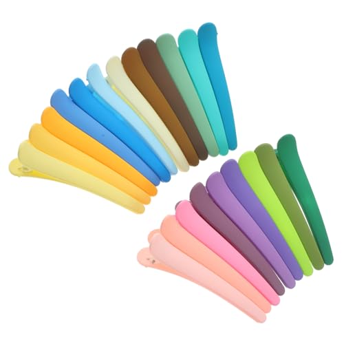 LRXIYODE 21 Stück Teiliges Kleine Bunte Haarklammern für Frauen Matte Farbverlaufene Haarspangen Robuste Alligator und Entenschnabel Haarklammern Geeignet für Dicken Haaransatz und von LRXIYODE