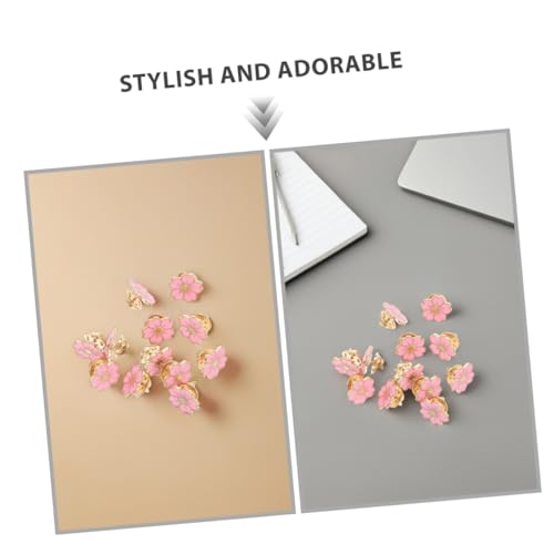 LRXIYODE 24 Stück Nette Brosche Blume Reversnadel Wäschel Revers Pin Broschennadel Kleidungsstück Abzeichen Dekorative Stifte Kleidungsstück Brosche Dame Legierung Rosa von LRXIYODE