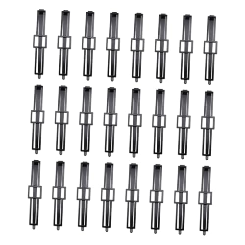LRXIYODE 24 Stück Teiliges Haarklammer aus Langlebige Schwarze DIY Haarspangen für Mädchen Vielseitige Haarschmuck Clips zum Flechten und Styling Geeignet für Ponytail und Bangs von LRXIYODE