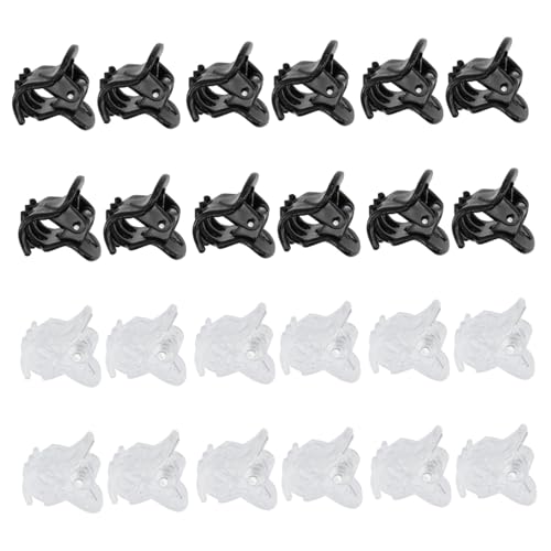 LRXIYODE 24 Stück Teiliges Haarspangen für Mädchen Kleine Rutschfeste Haarklammern aus Acryl in Schwarz und Transparent Sichere Haarklammern für Modischer Haarschmuck für Frauen LRXIYODE 24 Stück Teiliges Haarspangen für Mädchen Kleine Rutschfeste Haarklammern aus Acryl in Schwarz und Transparent Sichere Haarklammern für Modischer Haarschmuck für Frauen von LRXIYODE