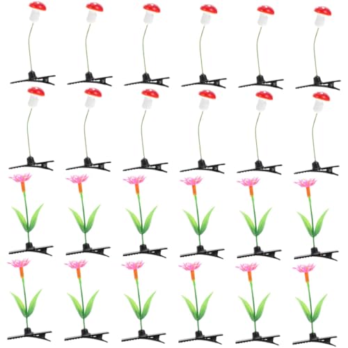 LRXIYODE 24 Stück Teiliges Kleine Pflanzen Haarspangen für Mädchen Niedliche Sprout Hair Clips aus Robustem Material Vielseitig für Alltag Geburtstag Cosplay und Festliche Anlässe Geeignet von LRXIYODE
