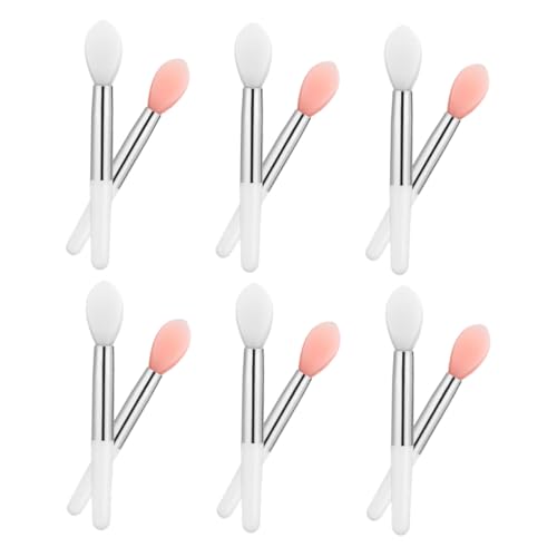 LRXIYODE 24 Stück Teiliges Silikon Lippenapplikator Tragbare Mini Lippenpinsel für Lippenstift und Lippenbalsam Leicht und Kompakt für Präzises Make up und Unterwegs für Frauen und Mädchen von LRXIYODE