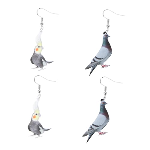 LRXIYODE 2Paare Vogelmuster Ohrringe Ohrschmuck für Ohrentropfen Hochwertigem Material Ohrringe für Partys Aufführungen LRXIYODE 2Paare Vogelmuster Ohrringe Ohrschmuck für Ohrentropfen Hochwertigem Material Ohrringe für Partys Aufführungen von LRXIYODE
