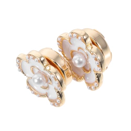 LRXIYODE 2stücke Blumen Knopfclips Aus Legierung Für Hemdmanschetten Und Kleidung Diy Schmuck Zubehör Elegantes Accessoire Für Damen Und Herren Formelle Und Anlässe von LRXIYODE