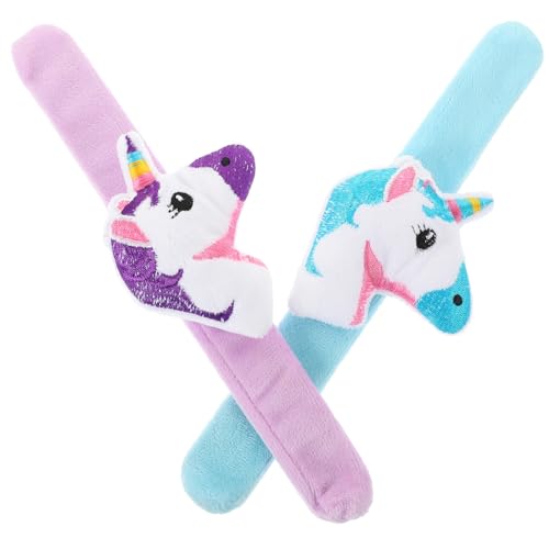 LRXIYODE 2Stücke Einhorn Slap Armbänder für Lustige und Slap Bänder zur Dekoration und für Partys Geburtstage und Besondere Anlässe Helllila LRXIYODE 2Stücke Einhorn Slap Armbänder für Lustige und Slap Bänder zur Dekoration und für Partys Geburtstage und Besondere Anlässe Helllila von LRXIYODE