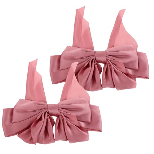 LRXIYODE 2stücke Große Haarschleifen Mit Bändern Oversized Ribbons Für Und Mädchen Rutschfeste Haarspangen Haarzubehör Für Besondere Anlässe Und Alltag von LRXIYODE