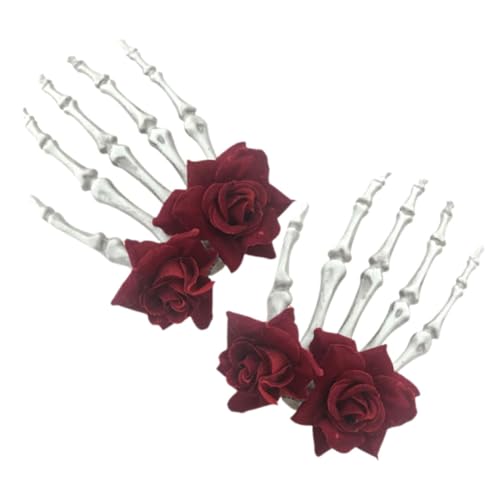 LRXIYODE 2stücke Gothic Haarklammern Mit -hand-design Für Halloween Langlebige Haaraccessoires Für Auffällige Und Stilvolle Haarspangen Für Partys Und Besondere Anlässe von LRXIYODE