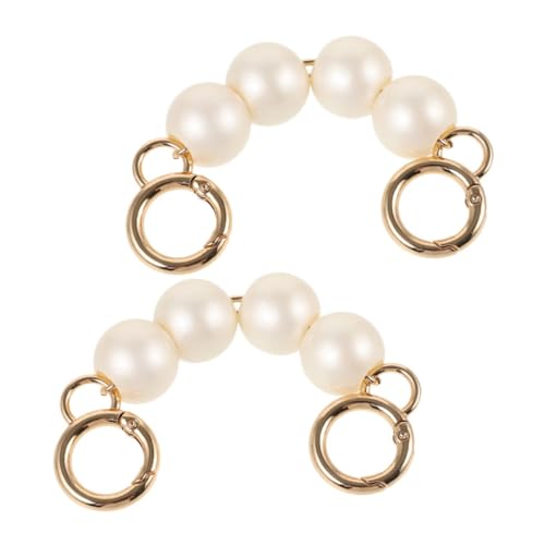 LRXIYODE 2stücke Schultertaschenverlängerung Mit Modischem Perlen-design Abnehmbare Handtaschenkette Für Anpassbare Tragelänge Für Handtaschen Und Clutches von LRXIYODE