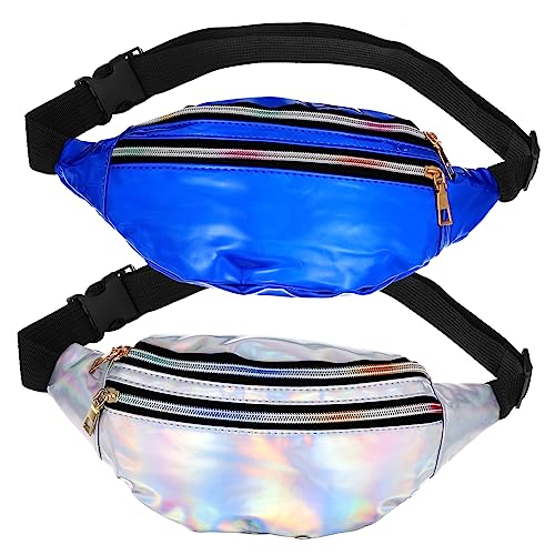 LRXIYODE 2Stücke Holografische Bauchtasche Verstellbare Fanny Packs für Damen Herren Vielseitig Crossbody Umhängetasche oder Brusttasche Glänzendes PU Leicht zu Reinigen LRXIYODE 2Stücke Holografische Bauchtasche Verstellbare Fanny Packs für Damen Herren Vielseitig Crossbody Umhängetasche oder Brusttasche Glänzendes PU Leicht zu Reinigen von LRXIYODE