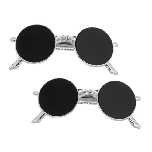 LRXIYODE 2stücke Metall Sonnenbrillen Haarspangen Kreative Haarnadeln Einzigartige Pferdeschwanzhalter Stylische Haarspangen Für Damen Und Mädchen von LRXIYODE