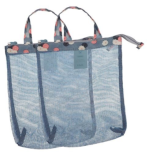 LRXIYODE 2stücke Netz Make-up Tasche Reisen Tragbare Reise-kulturtaschen Mesh Dusche Beutel Nasstasche Für Badeanzug Und Handtücher Reise-kosmetiktaschen von LRXIYODE