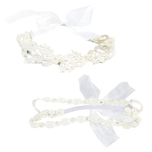 LRXIYODE 2stücke Stirnband Für Mädchen Mit Spitze Und Blumenmuster Haarband Kopfbedeckung Geeignet Für Fotoshootings Und Kostümpartys Leicht Und Atmungsaktiv von LRXIYODE