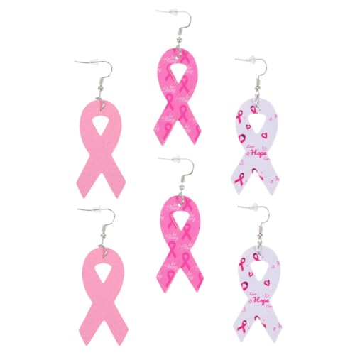 LRXIYODE 3 Paare PU Bandohrringe Brustkrebs Bewusstsein Leicht Kreative Damenohrringe Modischer Schmuck Handgefertigt Gemischte Farben Eleganter Damenschmuck für Formelle Anlässe LRXIYODE 3 Paare PU Bandohrringe Brustkrebs Bewusstsein Leicht Kreative Damenohrringe Modischer Schmuck Handgefertigt Gemischte Farben Eleganter Damenschmuck für Formelle Anlässe von LRXIYODE