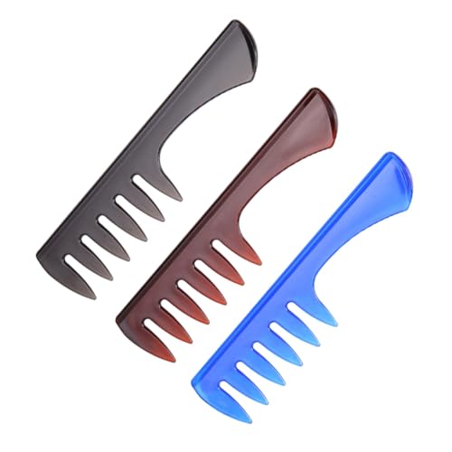 LRXIYODE 3 STÜCKE Teiliges Herren haarkamm Breiten Zähnen Professionell für Haarstyling und Haarspray verteilung Hautfreundlich Portabel und Angenehm für Kopfhautmassage von LRXIYODE