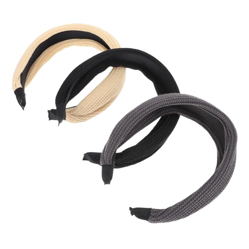LRXIYODE 3 Stück Damen Stirnbänder aus Weichem Strick Einfarbige Haarreifen in Khaki Dunkelgrau und Schwarz Haarschmuck für Alltag und Gesichtswäsche Rutschfest und Bequem LRXIYODE 3 Stück Damen Stirnbänder aus Weichem Strick Einfarbige Haarreifen in Khaki Dunkelgrau und Schwarz Haarschmuck für Alltag und Gesichtswäsche Rutschfest und Bequem von LRXIYODE