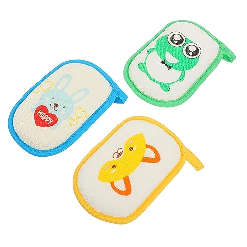 LRXIYODE 3 Stück Kreative Badehandtücher aus Niedliche Waschtücher für Kleinkinder für Badespaß und Sanfte Körperreinigung von LRXIYODE