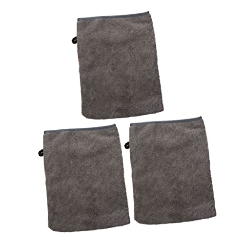 LRXIYODE 3 Stück Mikrofaser Gesichtsreinigungshandschuhe Waschbar Hautfreundlich Make up Entferner für Empfindliche Haut Praktische Reinigungshandschuhe fürs Gesicht von LRXIYODE