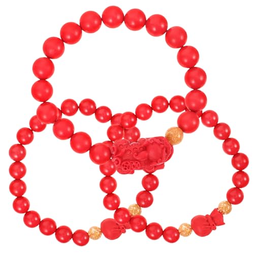 LRXIYODE 3 Stück Teiliges Buddha Perlen Armband mit Einzigartigem Design Modisch und Unisex Stilvolle Handgelenk Dekoration Geeignet für Männer und Frauen für Glück und Schutz von LRXIYODE