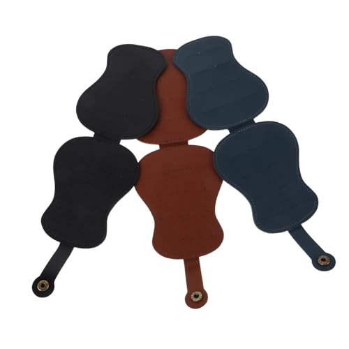 LRXIYODE 3 Stück Teiliges Gitarrenplektrum-Organizer aus Pu-Leder Kratzfeste Pick Aufbewahrungstasche mit Großem Fassungsvermögen Tragbar und Leicht für Akustik der Bühne von LRXIYODE