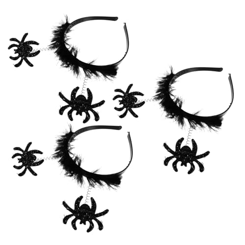 LRXIYODE 3 Stück Teiliges Halloween Haarreif für Spinnen Haarschmuck Cosplay Kostümzubehör Elastisch und Bequem für Feste und Halloween Feiern LRXIYODE 3 Stück Teiliges Halloween Haarreif für Spinnen Haarschmuck Cosplay Kostümzubehör Elastisch und Bequem für Feste und Halloween Feiern von LRXIYODE
