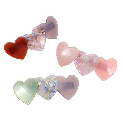 LRXIYODE 3 Stück Teiliges Herz Haarspangen für Damen Haarklammern Haaraccessoires für Hochzeiten Partys und Alltag Rutschfeste Haarklammern Braun und Grün LRXIYODE 3 Stück Teiliges Herz Haarspangen für Damen Haarklammern Haaraccessoires für Hochzeiten Partys und Alltag Rutschfeste Haarklammern Braun und Grün von LRXIYODE