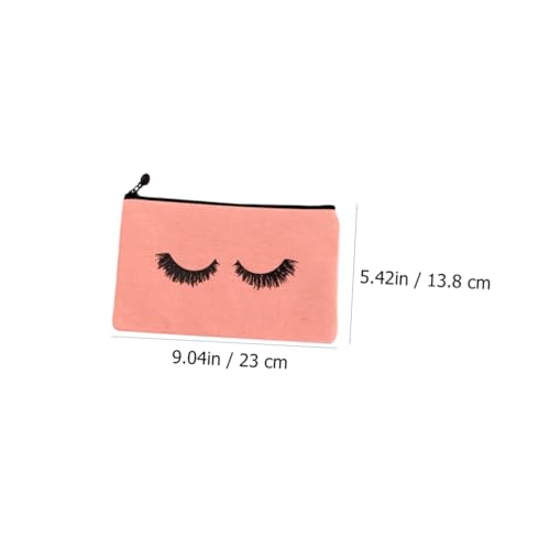 LRXIYODE 3 Stück Teiliges Kosmetiktaschen aus Canvas mit Modischem Druck Leichte Tragbare Kulturbeutel in Weiß Beige und Rosa Multifunktionale Reise und Aufbewahrungstaschen für Damen von LRXIYODE