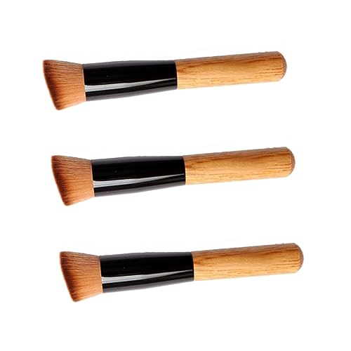 LRXIYODE 3 Stück Teiliges Makeup Pinsel für Blush Lidschatten und Foundation Pinsel mit Robustem Griff für Concealer Puder und Highlighter Zufällige Farbe Zufällige Farbe von LRXIYODE