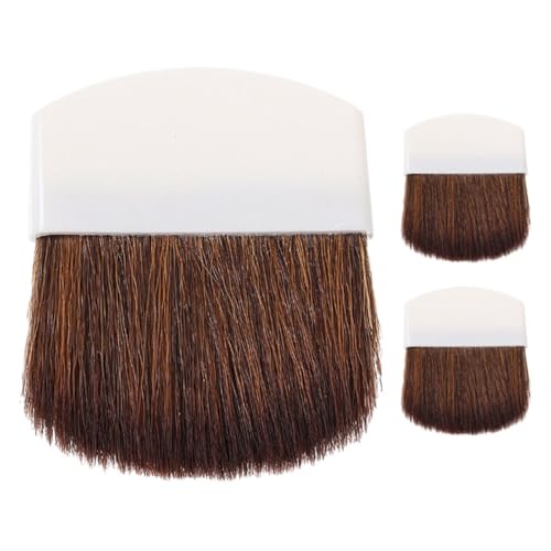 LRXIYODE 3 Stück Teiliges Mini Make Up Pinselset Kurzgriff Puder Foundation Pinsel Lidschatten Pinsel Kleine Kosmetikbürsten für Mühelose und Glatte Anwendung für Verschiedene Make Up von LRXIYODE