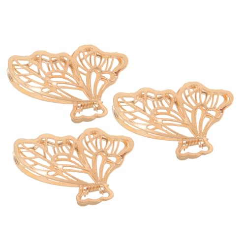LRXIYODE 3 Stück Teiliges Schmetterling Haarklammern aus Robuste Haarspangen für Frauen Flexibler Haarhalter zum Fixieren von Dutt und Pferdeschwanz Vielseitiger Haarschmuck für Alltag und von LRXIYODE