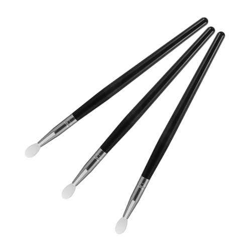 LRXIYODE 3 Stück Teiliges Silikon und Lippenmasken Pinselset Professionelle Make Up Werkzeuge für Lidschatten und Lippenpflege Hautfreundlich und Wiederverwendbar für Unterwegs und Zuhause von LRXIYODE