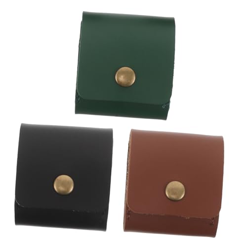 LRXIYODE 3 Teiliges Akustikfach – Aufbewahrungstasche Für Elektrische Gitarristen Plektren Gitarren Organizer Für Plektren Tragbar – Lederhalter Aus Pu Für Musikliebhaber Musiker Mit von LRXIYODE