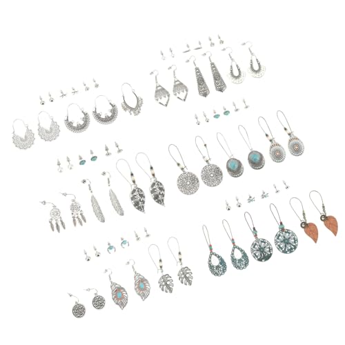 LRXIYODE 36Paare Ohrringe für Damen Stilvolle Baumelnde Ohrhänger Ohrschmuck Perfektes Valentinstag Verarbeitung für Besondere Anlässe von LRXIYODE