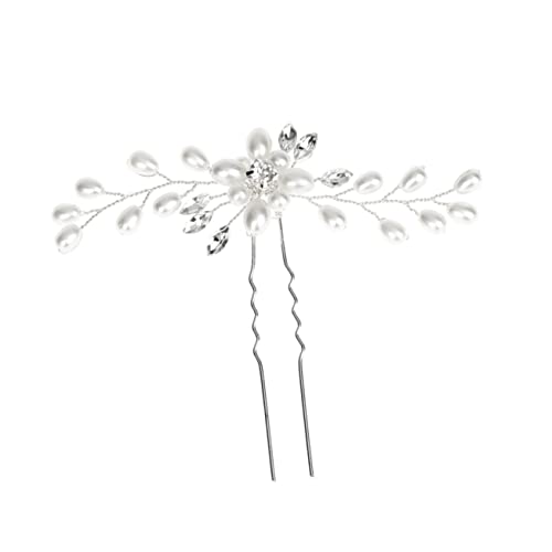 LRXIYODE 3Stücke Handgemachte Perlen Haarnadeln mit Kristallen Eleganter Haarschmuck für Braut und Mädchen für Hochsteckfrisuren Hochzeit und Besondere Anlässe von LRXIYODE