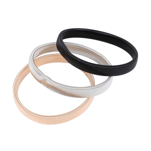 LRXIYODE 3stücke Metall Armband Für Herren Dehnbares Armreifen Modische Herrenarmbänder Passt Zu Hemden Jacken Und Pullovern Robust Und Langlebig von LRXIYODE