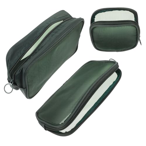 LRXIYODE 3stücke Teiliges Mesh Kosmetiktasche Transparente Make-up Organizer Für Große Kapazität Leicht Und Atmungsaktiv Für Kosmetik Und Persönliche Gegenstände von LRXIYODE