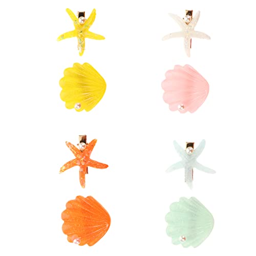 LRXIYODE 4 Paare Mädchen Acryl Haarklammern Design Haarschmuck Bunte Haarspangen mit Perlen Verziert Sanfte Haarhalter für Haartypen LRXIYODE 4 Paare Mädchen Acryl Haarklammern Design Haarschmuck Bunte Haarspangen mit Perlen Verziert Sanfte Haarhalter für Haartypen von LRXIYODE