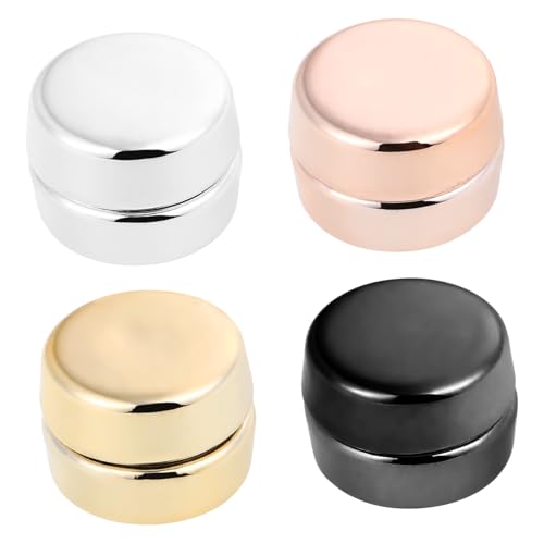 LRXIYODE 4 Paare Magnetische Hijab Buttons aus Langlebiger Farbige Nadellose Schal und Kopftuchpins für Damen Vielseitig Einsetzbare Schmuckbroschen für Schals Tücher und Cardigans von LRXIYODE