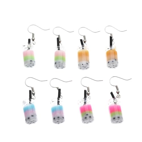 LRXIYODE 4 Paare Milchtee Ohrringe Damen Resin Ohrschmuck mit Perle Getränkebecher Form Süße Ohrhänger Modisch Langlebig Für Alltag Arbeit Reisen Zufällige Wiederverwendbar Zufällige Farbe LRXIYODE 4 Paare Milchtee Ohrringe Damen Resin Ohrschmuck mit Perle Getränkebecher Form Süße Ohrhänger Modisch Langlebig Für Alltag Arbeit Reisen Zufällige Wiederverwendbar Zufällige Farbe von LRXIYODE