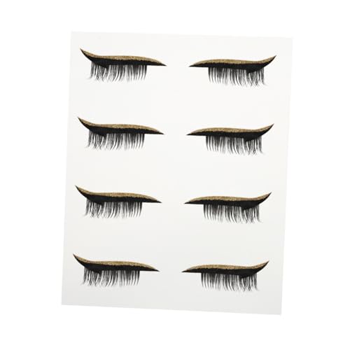 LRXIYODE 4 Paare Selbstklebende Eyeliner Sticker mit Glitzer für Frauen Einfache Anwendung Langlebig und Präzise für Perfektes Augen Make Up und Besondere Anlässe von LRXIYODE