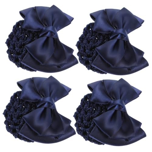 LRXIYODE 4 Stck Haarnetz mit Schleifen Clip Elastisches Dutt Haarnetz für Damen Stabiler Dekoratives Haaraccessoire mit Schleifen Geeignet für Arbeit Alltag und Festliche Anlässe LRXIYODE 4 Stck Haarnetz mit Schleifen Clip Elastisches Dutt Haarnetz für Damen Stabiler Dekoratives Haaraccessoire mit Schleifen Geeignet für Arbeit Alltag und Festliche Anlässe von LRXIYODE