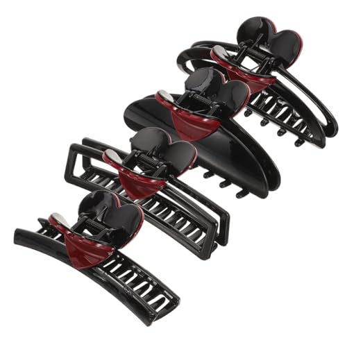 LRXIYODE 4 Stck Herzförmige Haarklammern Große Frauen Haarklammern Mit Starker Haftung Für Dünnes Und Dickes Haar Party Hochzeit Alltag Kommunion Haarschmuck Mädchen von LRXIYODE