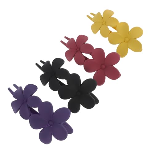 LRXIYODE 4 Stck Teiliges Große Blumen Haarspangen Dekorative Haarklammern für Dickes Haar Bunte Leichte Haarklammern mit Sicherem Material Modische für Damen und Mädchen von LRXIYODE